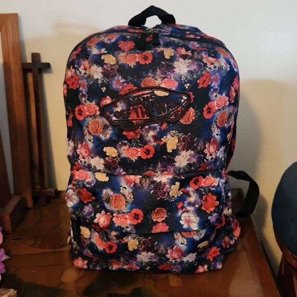 Vans Off The Wall Realm Galaxy Floral Backpack - Picture 1 of 9